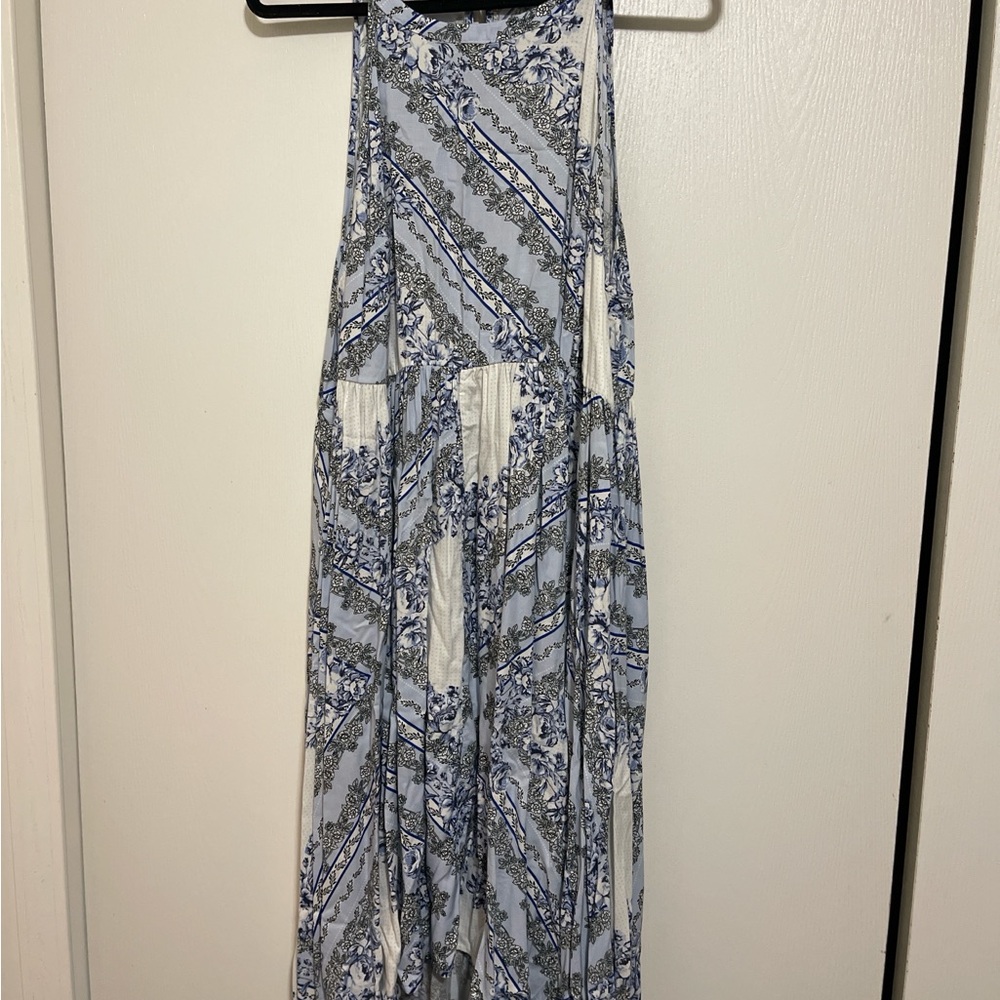 Torrid Blue and White High Low Dress